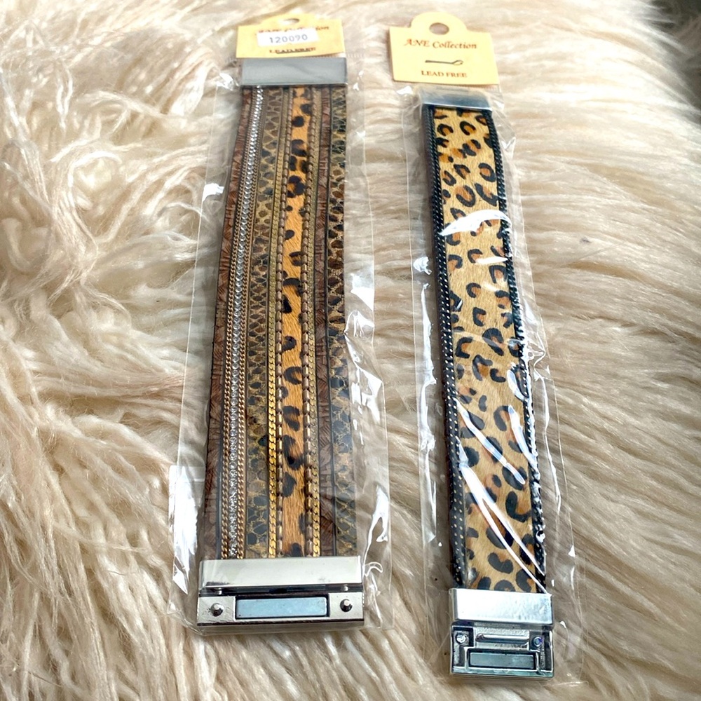 NWT Leopard Bracelet Bundle